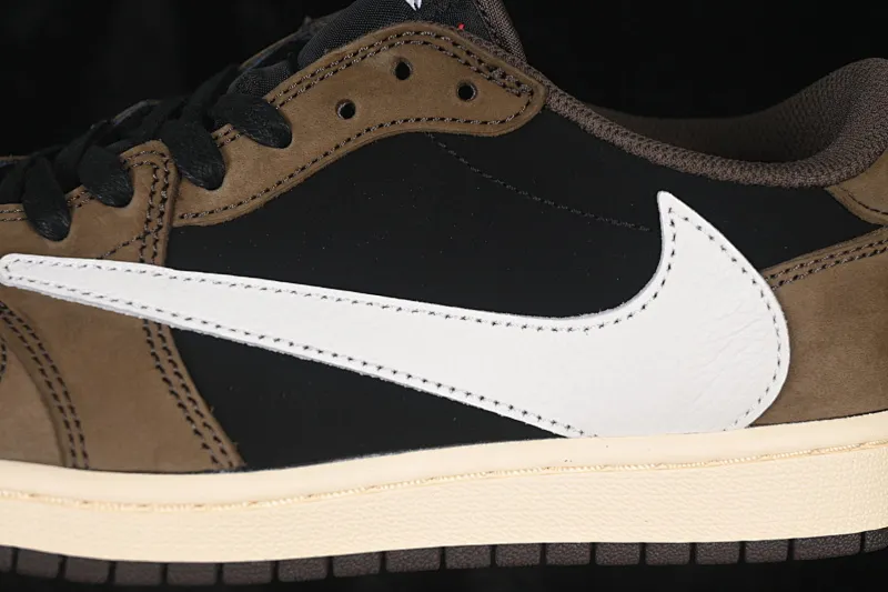 All categories Air Jordan Jordan series basketball shoes Air Jordan 1 Low ZG version Travis Scott x Air Jordan 1 Low OG AJ1 Joe 1 undercut low top full head layer CQ4277-001